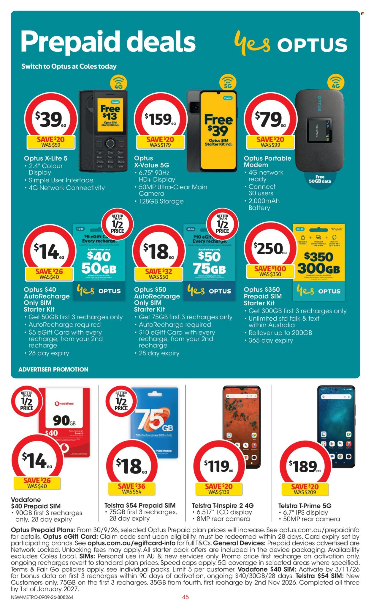 Coles catalogue - 9.9.2026 - 15.9.2026. Page 45