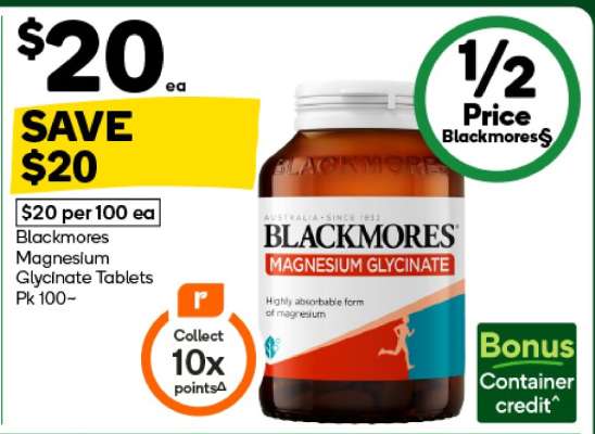 Blackmores Magnesium Glycinate Tablets Pk 100