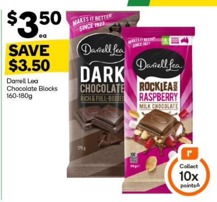 Darrell Lea Chocolate Blocks 160-180g