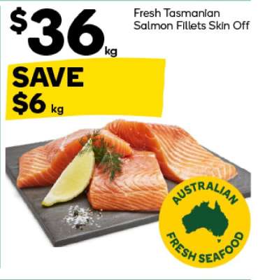 Fresh Tasmanian Salmon Fillets Skin Off