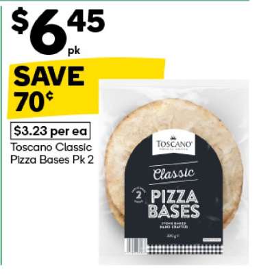 Toscano Classic Pizza Bases Pk 2