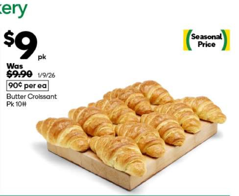 Butter Croissant Pk 10