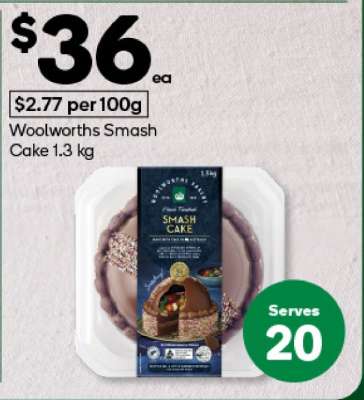 Woolworths Smash Cake 1.3 kg