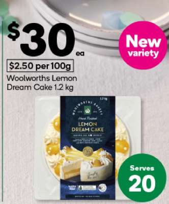 Woolworths Lemon Dream Cake 1.2 kg