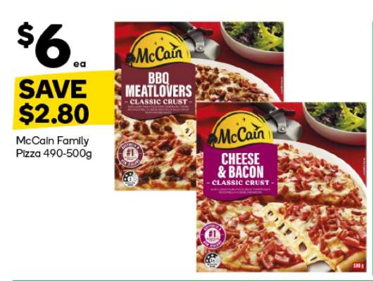 McCain Family Pizza 490-500g