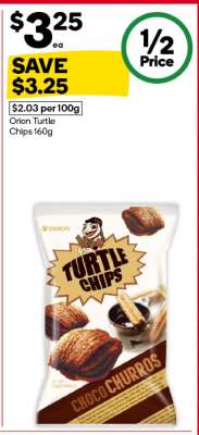 Orion Turtle Chips 160g