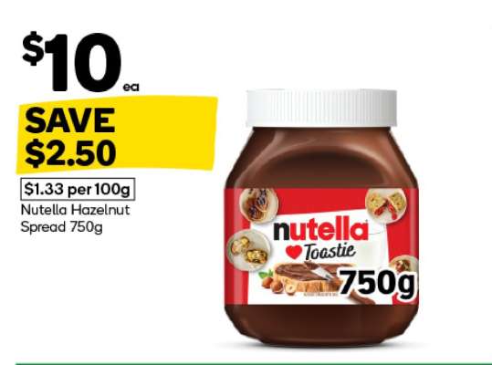 Nutella Hazelnut Spread 750g