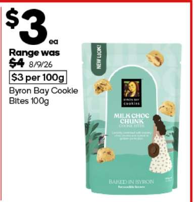 Byron Bay Cookie Bites 100g