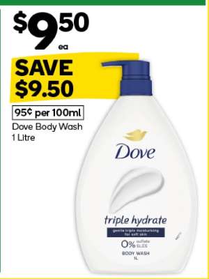 Dove Body Wash 1 Litre