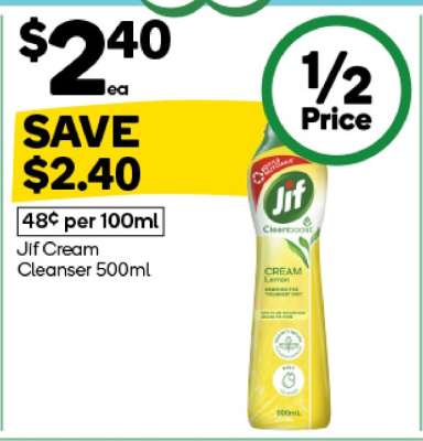 Jif Cream Cleanser 500mL