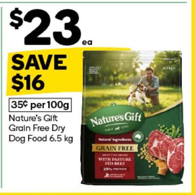 Nature's Gift Grain Free Dry Dog Food 6.5 kg