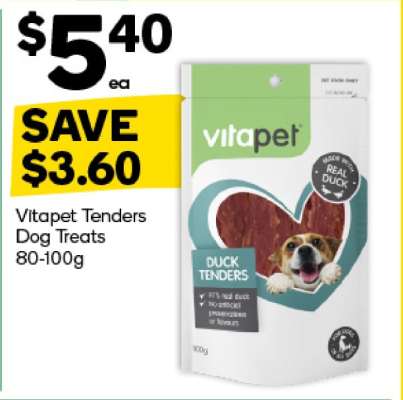 Vitapet Tenders Dog Treats 80-100g
