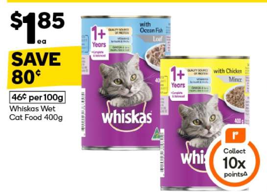 Whiskas Wet Cat Food 400g