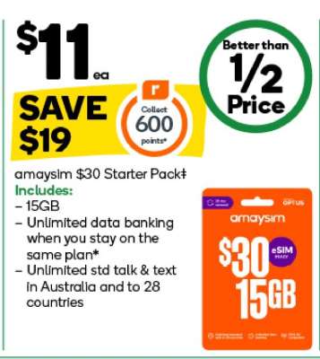 amaysim $30 Starter Pack
