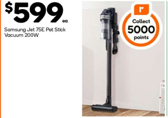 Samsung Jet 75E Pet Stick Vacuum 200W