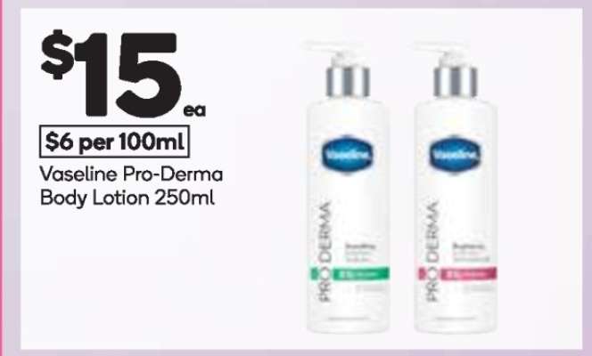 Vaseline Pro-Derma Body Lotion 250ml