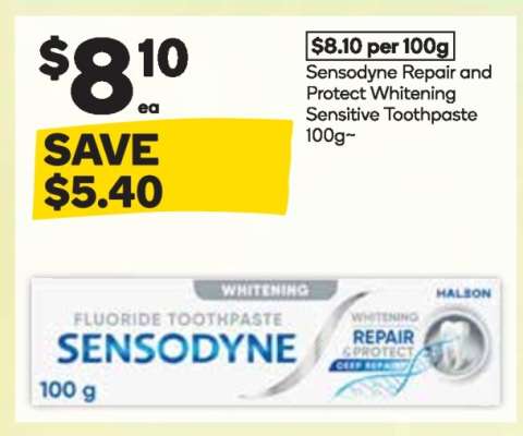 Sensodyne Repair and Protect Whitening Sensitive Toothpaste 100g