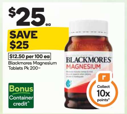 Blackmores Magnesium Tablets Pk 200~