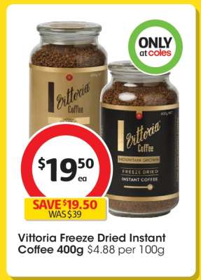 Vittoria Freeze Dried Instant Coffee 400g