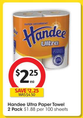 Handee Ultra Paper Towel 2 Pack