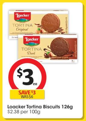 Loacker Tortina Biscuits 126g