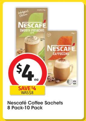 Nescafé Coffee Sachets 8 Pack-10 Pack