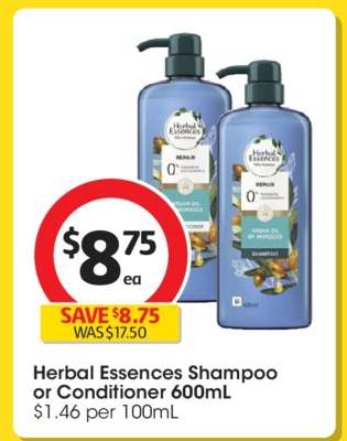 Herbal Essences Shampoo or Conditioner 600ml