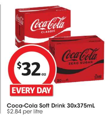 Coca-Cola Soft Drink 30x375mL