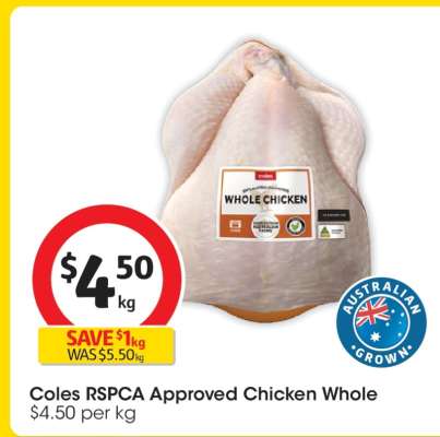 Coles RSPCA Approved Chicken Whole