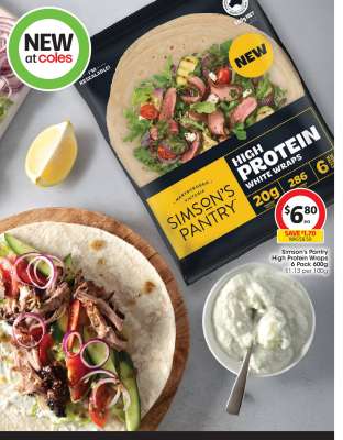 Simson's Pantry High Protein Wraps