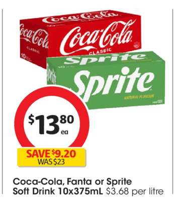 Coca-Cola, Fanta or Sprite