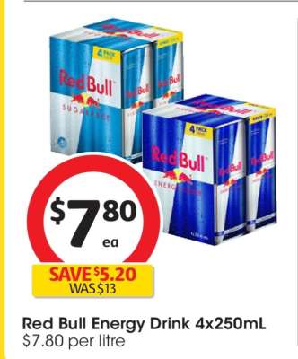 Red Bull Energy Drink 4x250mL