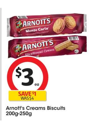 Arnott's Creams Biscuits