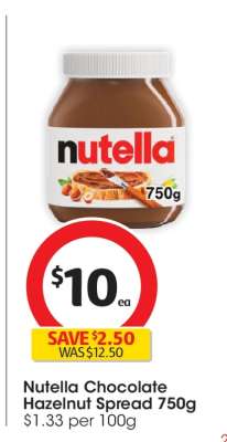Nutella Chocolate Hazelnut Spread 750g