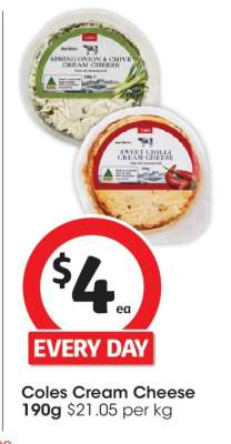 Coles Cream Cheese
