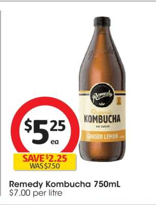 Remedy Kombucha 750mL