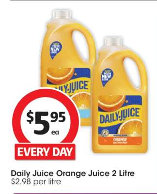Daily Juice Orange Juice 2 Litre