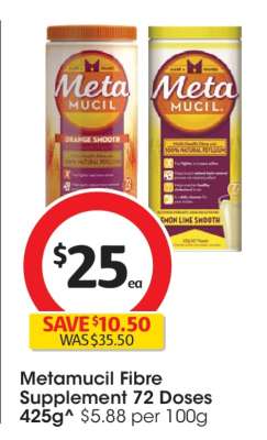 Metamucil Fibre Supplement 72 Doses