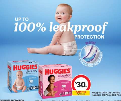 Huggies Ultra Dry Jumbo Nappies