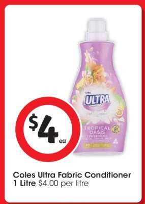 Coles Ultra Fabric Conditioner