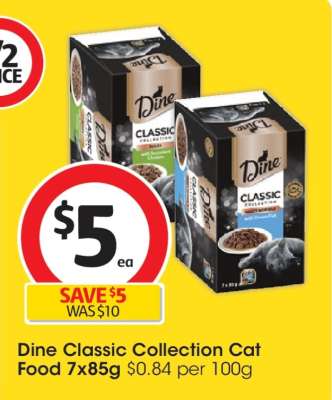 Dine Classic Collection Cat Food 7x85g