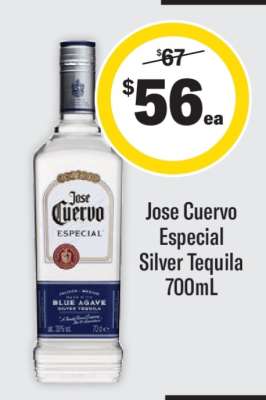 Jose Cuervo Especial Silver Tequila 700mL