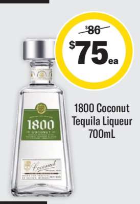 1800 Coconut Tequila Liqueur 700mL