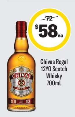 Chivas Regal 12YO Scotch Whisky 700mL