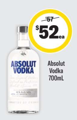 Absolut Vodka 700ml