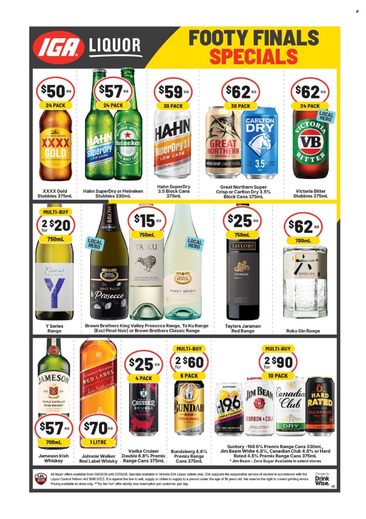 IGA LIQUOR catalogue - 9.9.2026 - 22.9.2026. Page 2