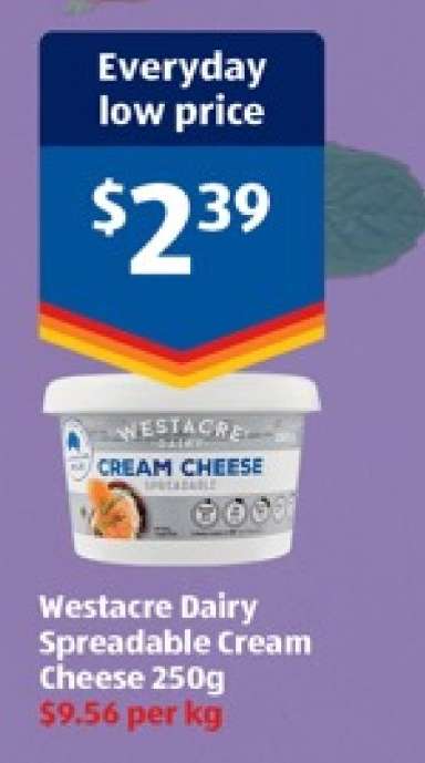Westacre Dairy Spreadable Cream Cheese 250g