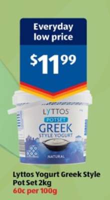 Lyttos Yogurt Greek Style Pot Set 2kg