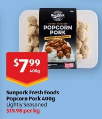 Sunpork Fresh Foods Popcorn Pork 400g