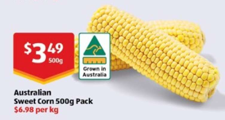 Australian Sweet Corn 500g Pack